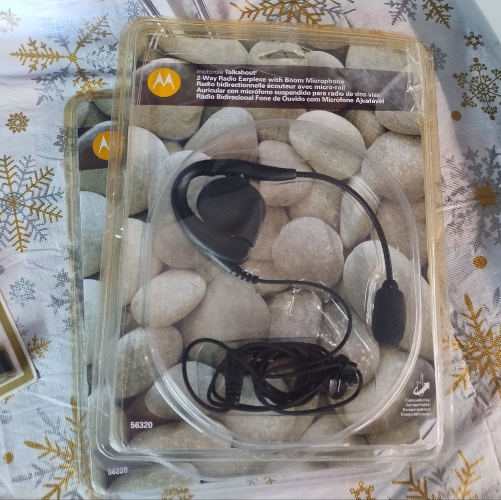 Earpiece Boom Microphone For 2-way Radios